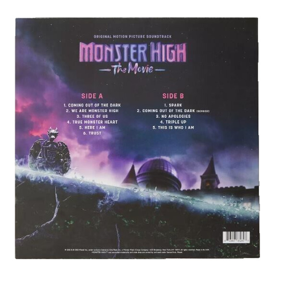 New Monster High The Movie Soundtrack Limited Edition Purple Vinyl Record LP - Picture 3 of 3